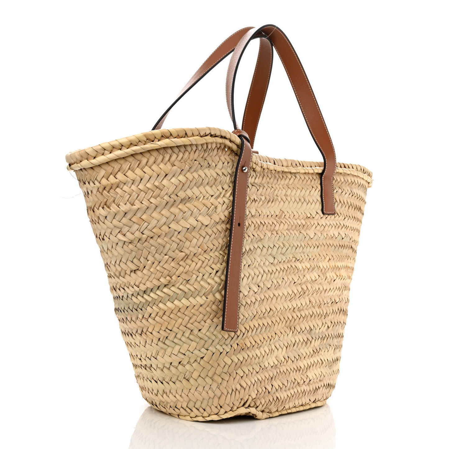 Raffia Large Basket Tote Bag Natural Tan
