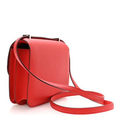 Hermes Epsom Enamel Constance 18 Rouge de Coeur Mauve Sylvestre 2 of 9