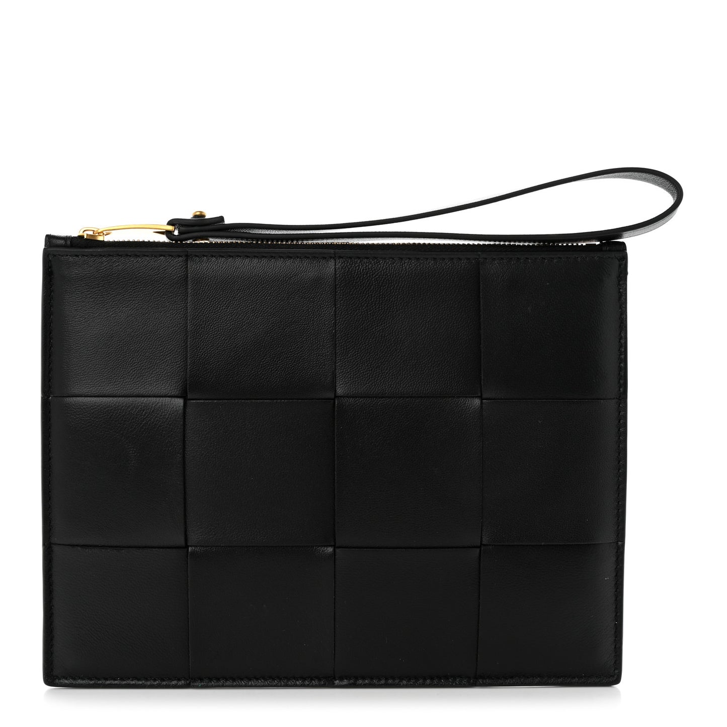 Nappa Maxi Intrecciato Medium Bill Pouch Black