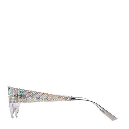 Christian Dior Acetate Crystal CatStyleDior1S Sunglasses Silver 3 of 10