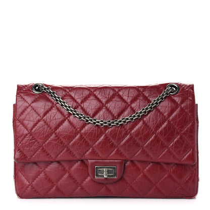 Chanel Aged Calfskin Quilted 2.55 Reissue 226 Flap Red 1 of 9