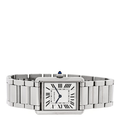 Cartier Stainless Steel 25mm Must de Cartier Tank Quartz Watch 2 of 5