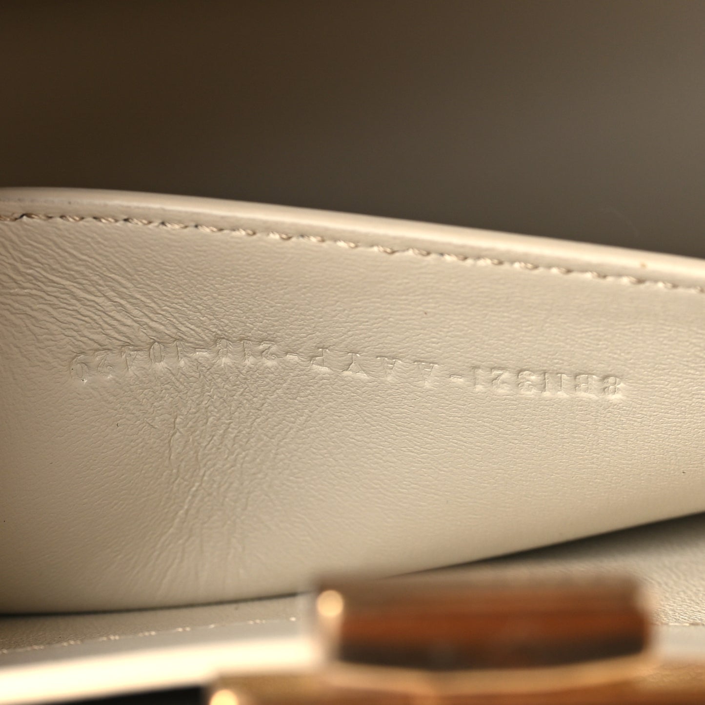 Vitello Seta Shiny Nappa Ajour Embroidered Medium Peekaboo I SEE U Satchel Brandy White Garza