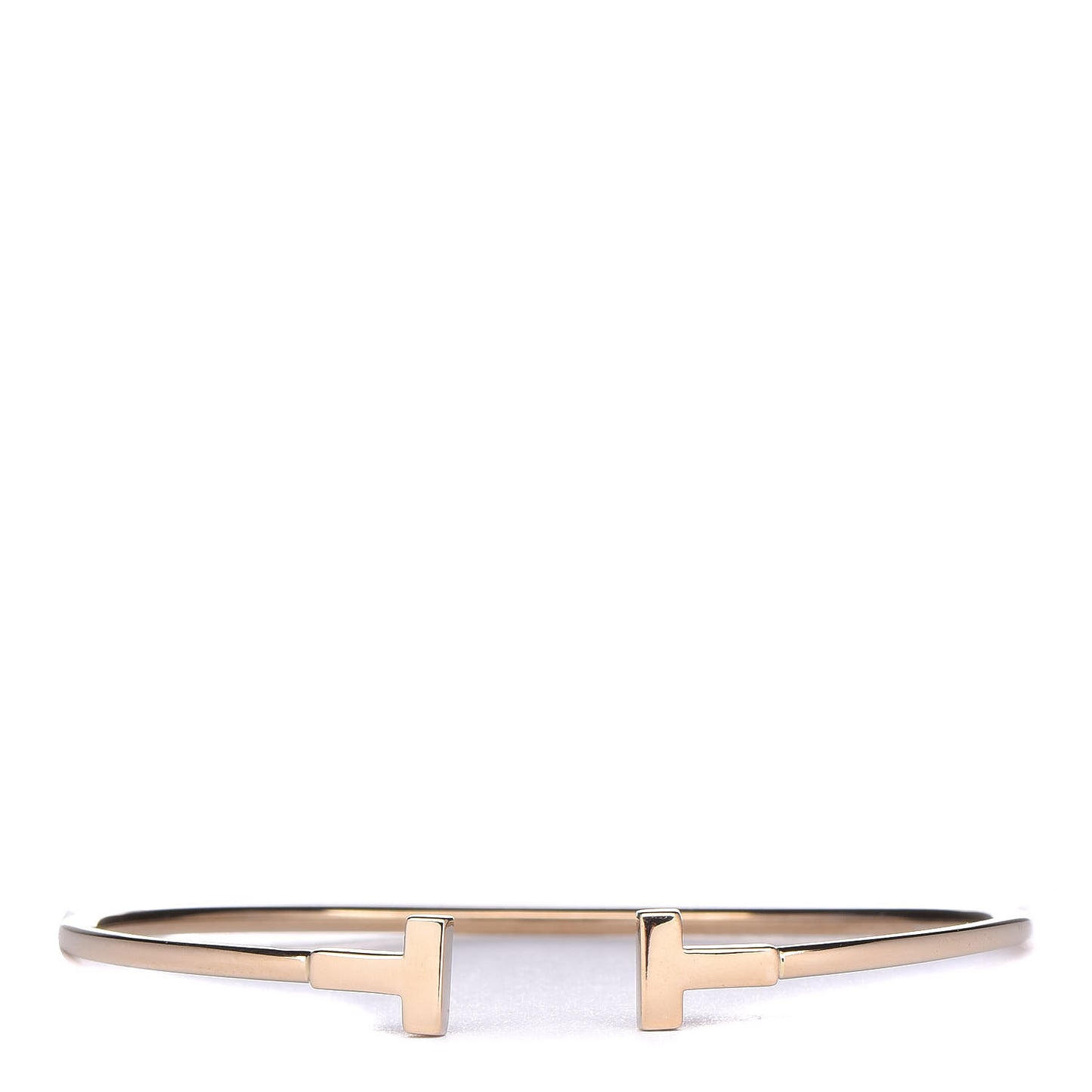 18K Yellow Gold Narrow T Wire Bracelet