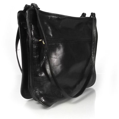 Bottega Veneta Vintage Leather Shoulder Bag Black 3 of 8