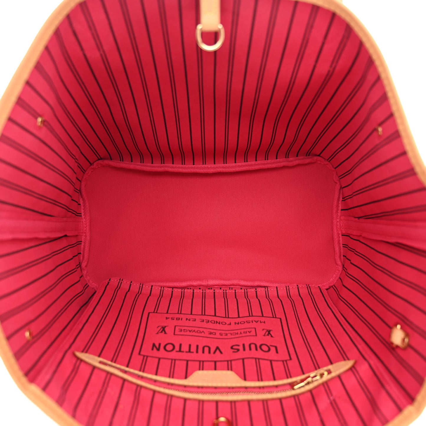 Monogram Bay Neverfull MM Rose Ballerine Poppy