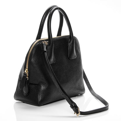 Burberry London Grainy Calfskin Small Greenwood Bowling Bag Black 3 of 8