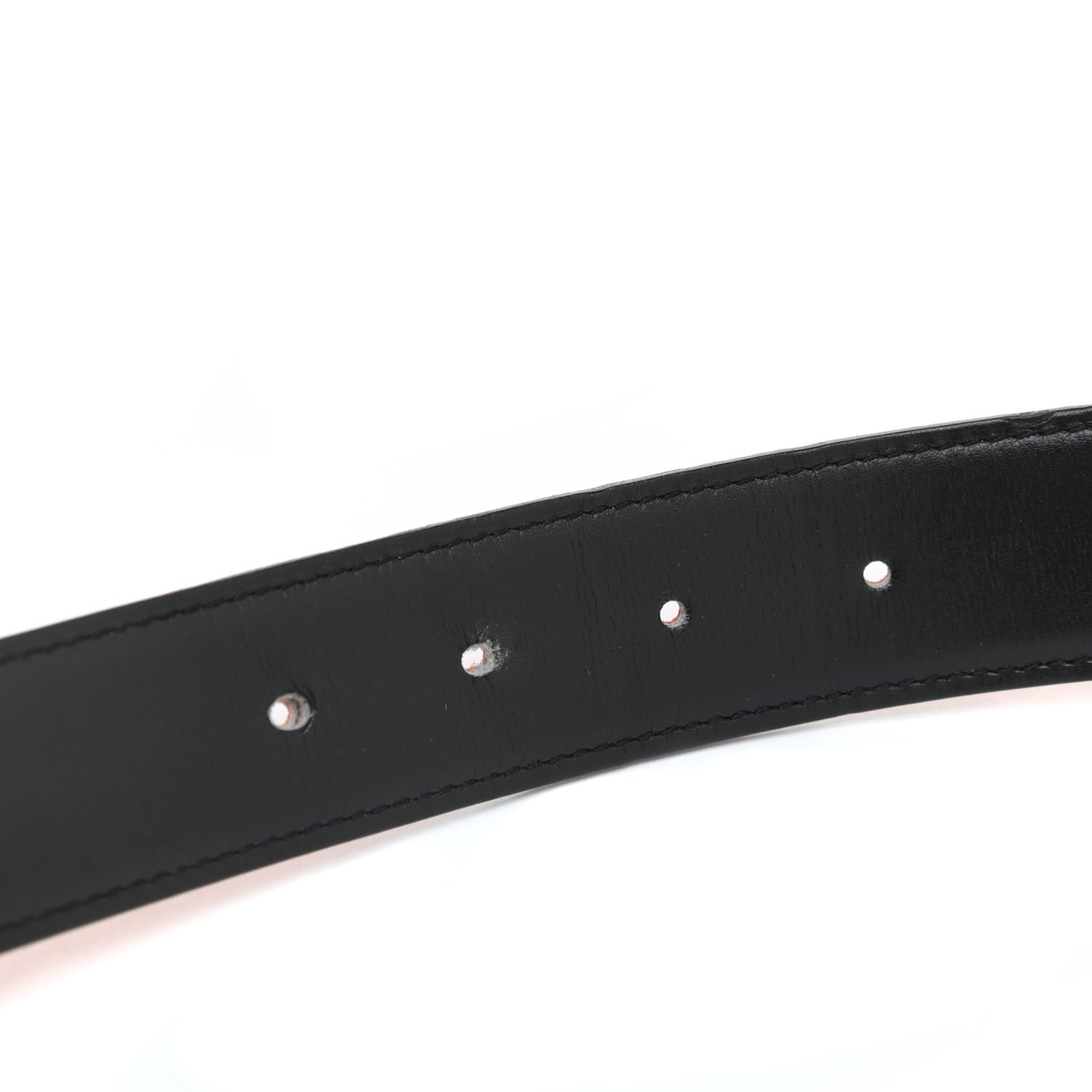 Hermes Box Togo 32mm H Belt 90 Black Orange 12 of 18