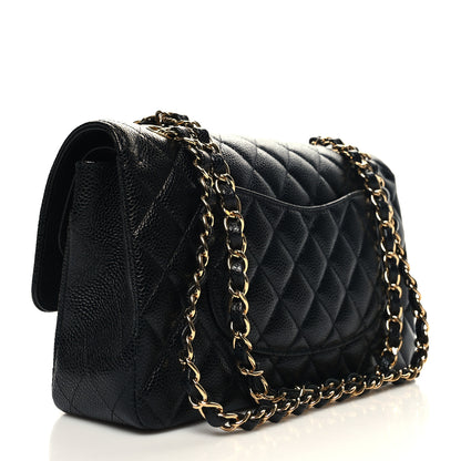 Chanel Caviar Quilted Medium Double Flap Black 3 of 10