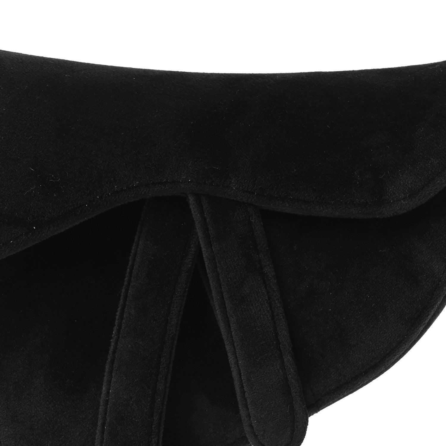 Christian Dior Velvet Crystal Mini Saddle Bag Black 8 of 10