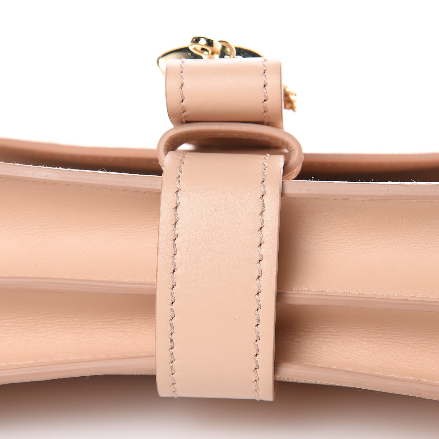 Chloe Calfskin Lizard Embossed Aby Chain Shoulder Bag Delicate Pink 9 of 9