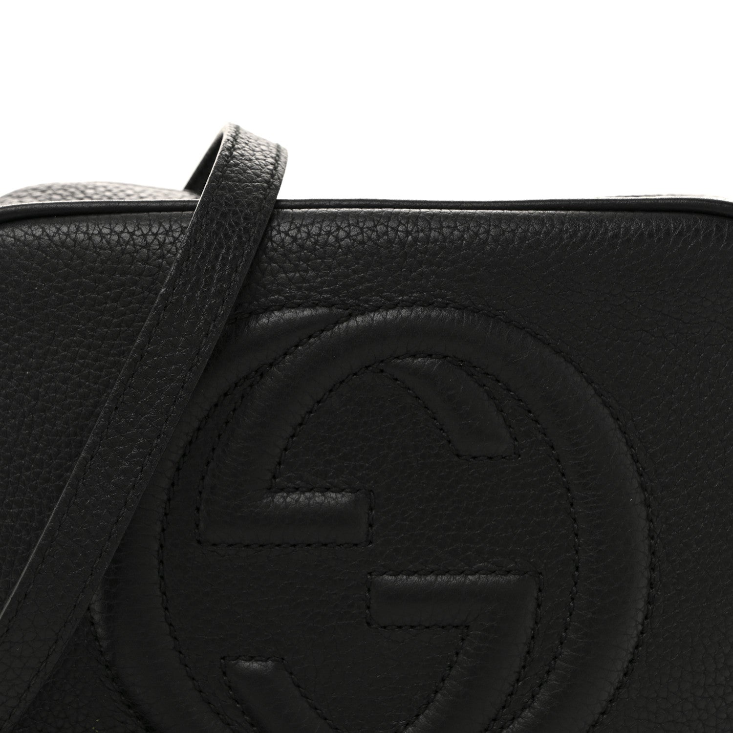 Gucci Pebbled Calfskin Small Soho Disco Bag Black 8 of 11