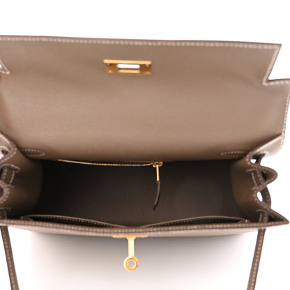 Hermes Epsom Kelly Sellier 28 Etoupe 5 of 11
