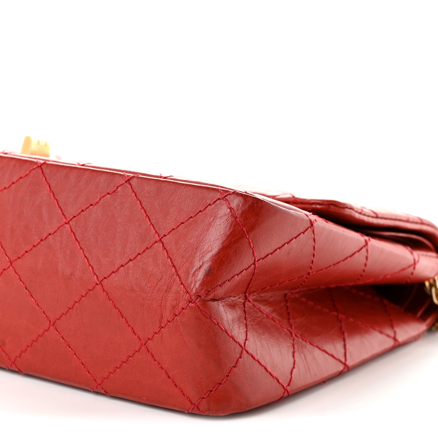 Chanel Aged Calfskin Quilted 2.55 Reissue 226 Flap Red 10 of 10