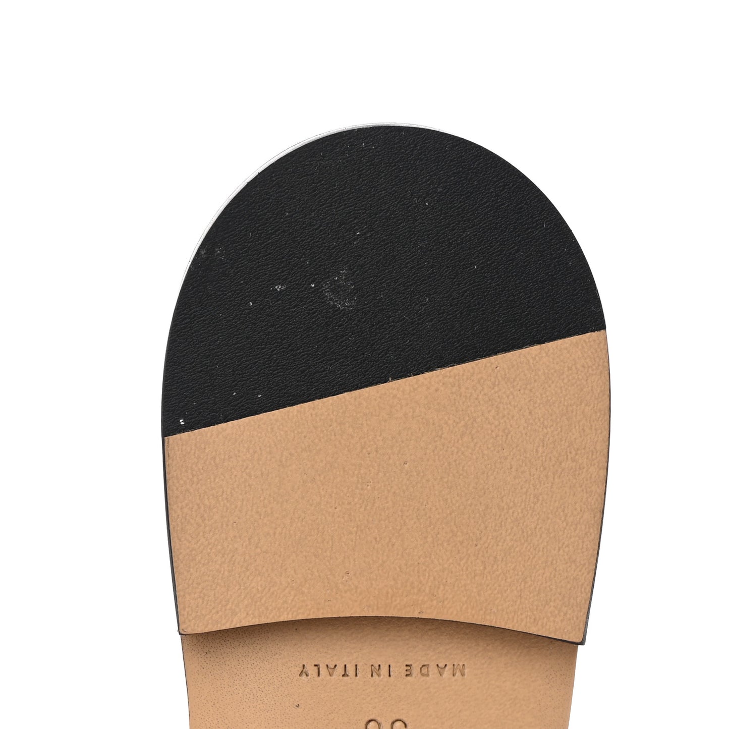Laser Nappa Maxi Intrecciato Lido Flat Sandals 38 Cinder