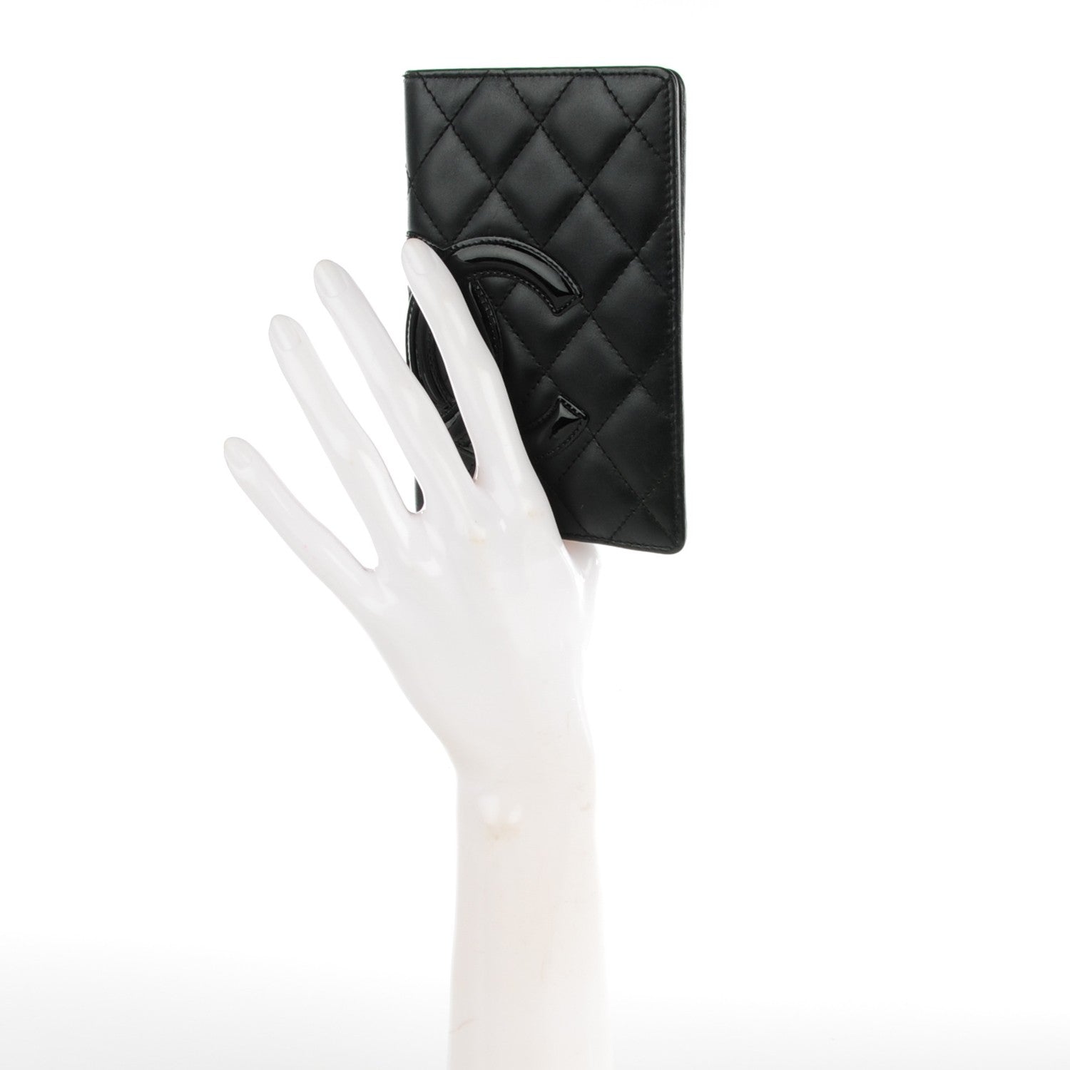 Chanel Calfskin Quilted Small Cambon Agenda Planner Black 2 of 8