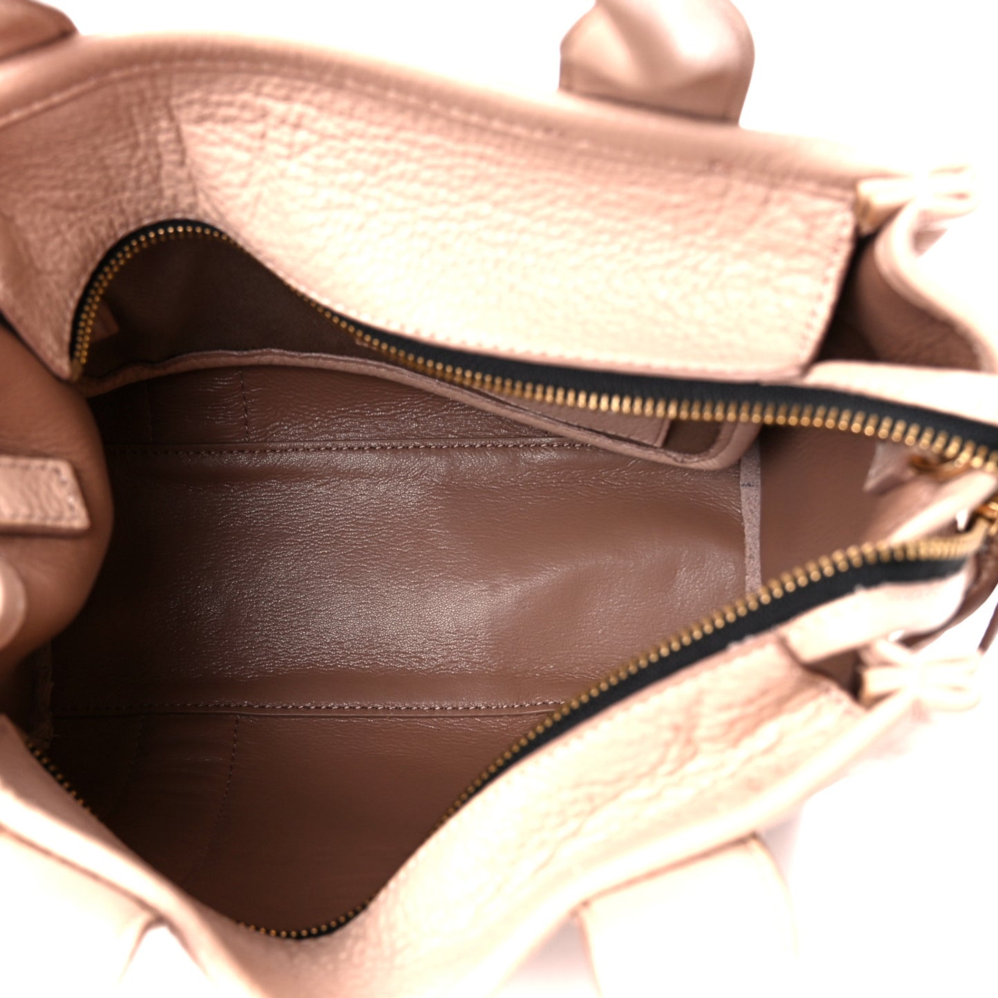 Grained Calfskin Small The Tote Bag Rose Dust