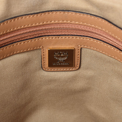 MCM Visetos Medium Essentials Shopper Tote Cognac 7 of 24