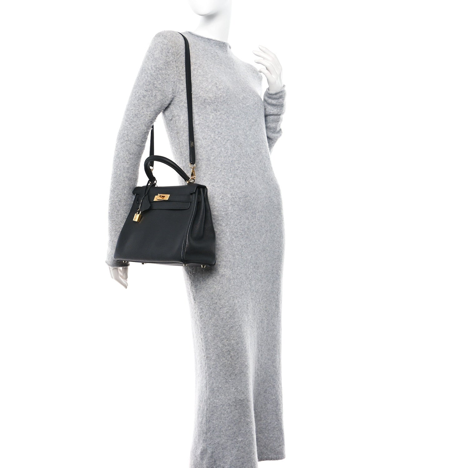 Hermes Togo Kelly Retourne 28 Black 2 of 11