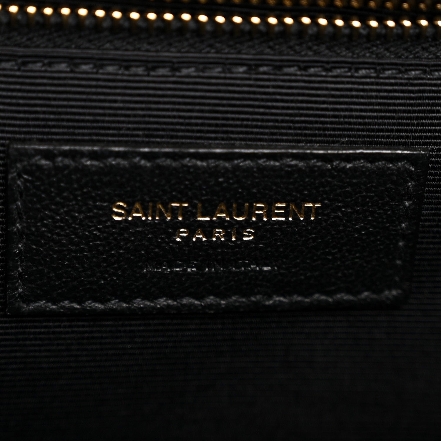 Saint Laurent Grain De Poudre Textured Mixed Matelasse Large Triquilt Monogram Satchel Black 6 of 11