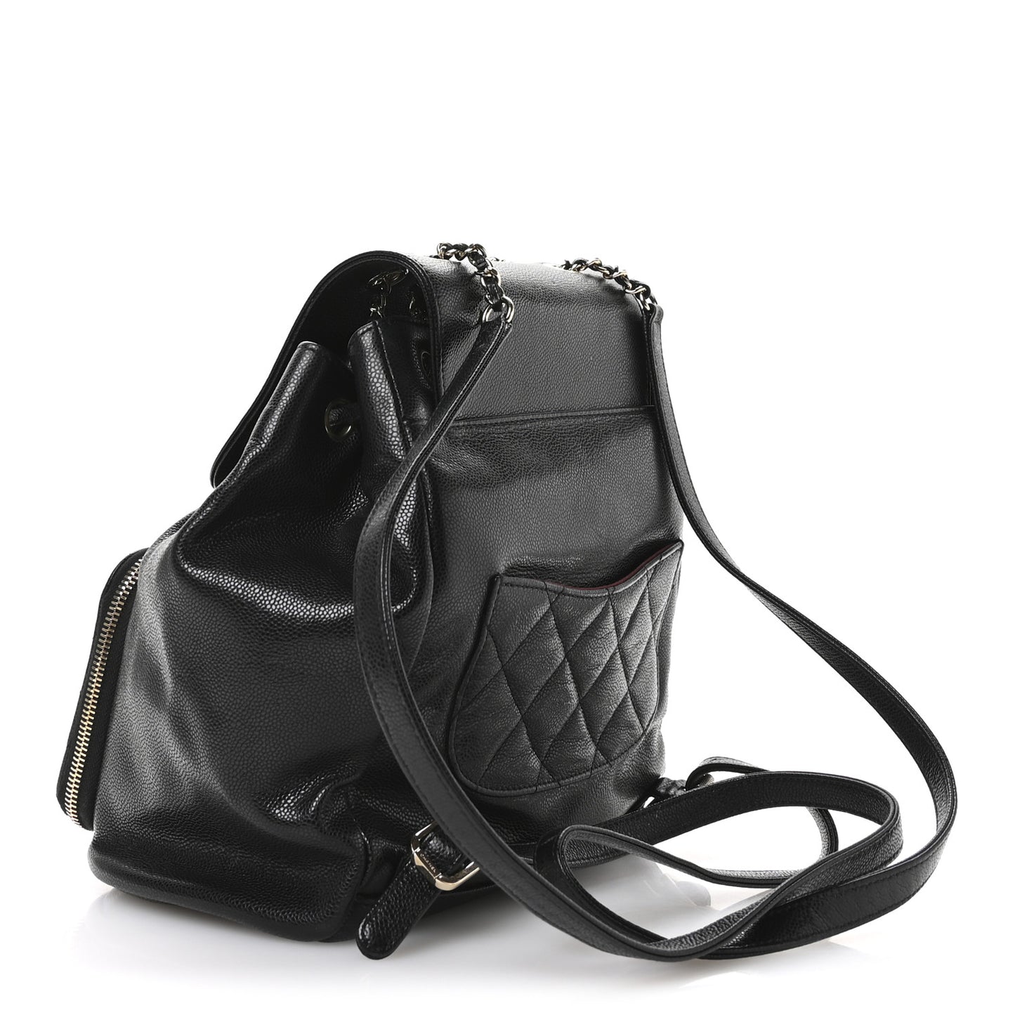 Caviar Quilted Business Affinity Backpack Black