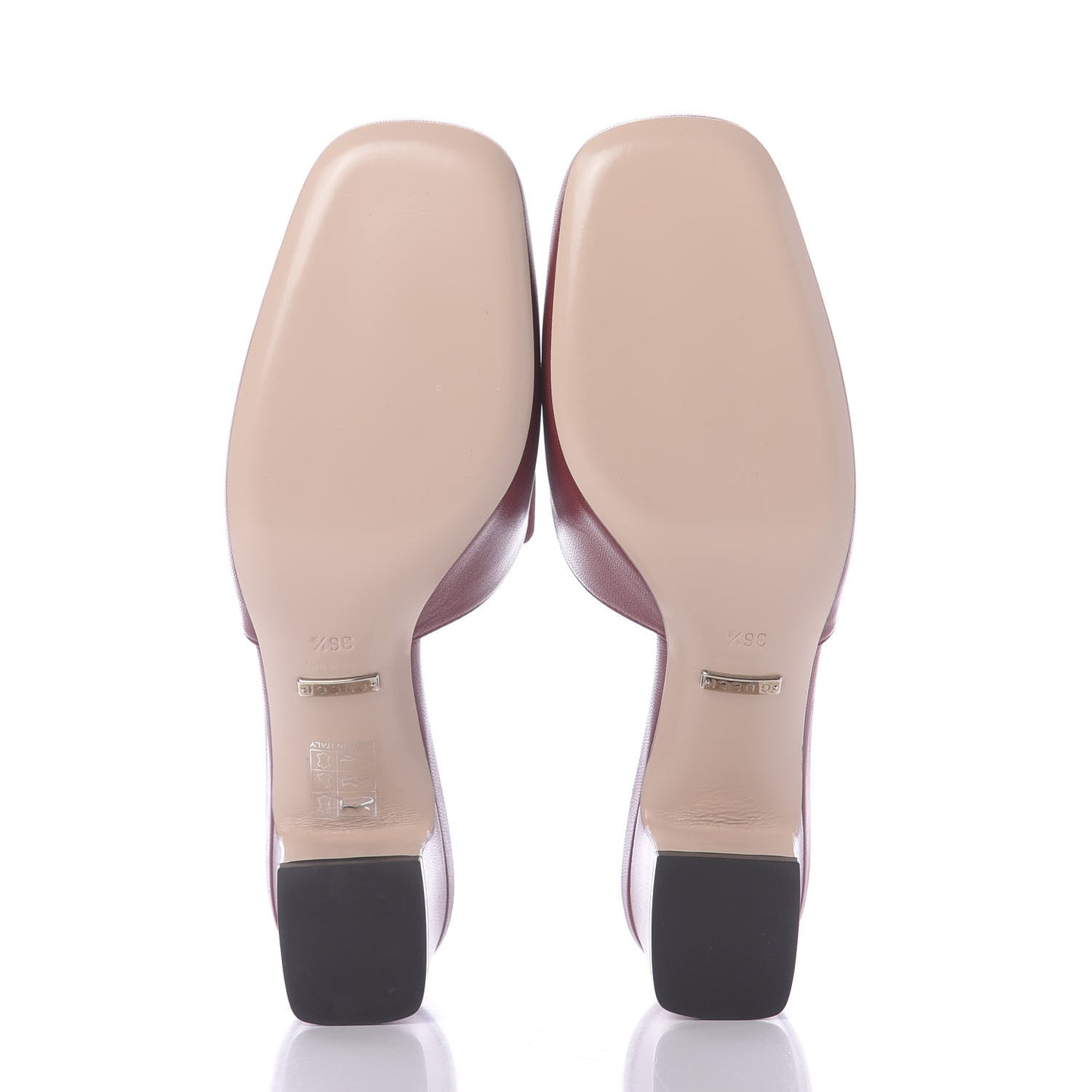 Malaga Kid Crystal Square G Madelyn Mules 36.5 Romantic Cerise