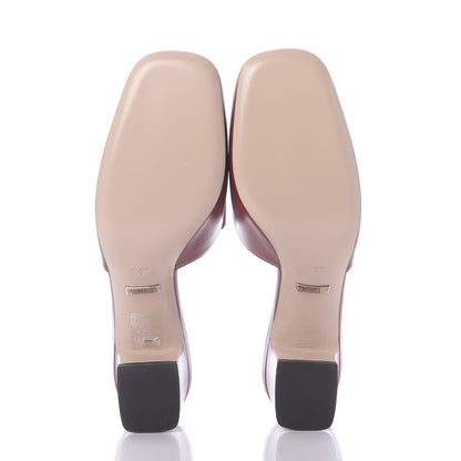 Gucci Malaga Kid Crystal Square G Madelyn Mules 36.5 Romantic Cerise 5 of 10