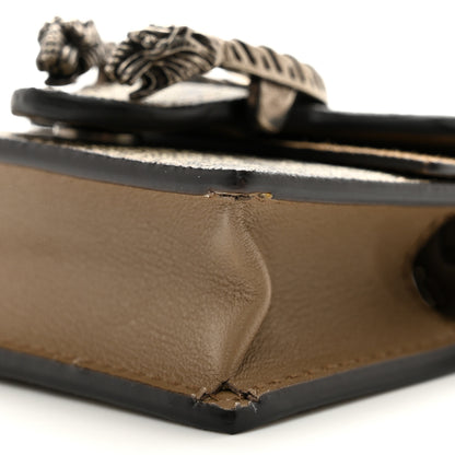 Gucci GG Supremem Monogram Suede Cudu Dionysus AirPods Case Beige Ebony Taupe 9 of 11