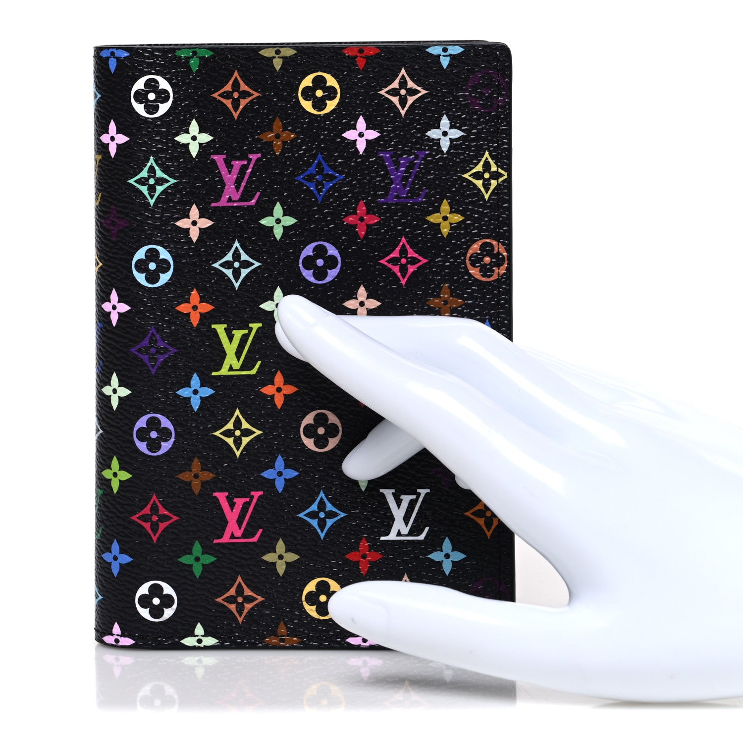 Louis Vuitton LV X TM Monogram Multicolor Passport Cover Black 2 of 6