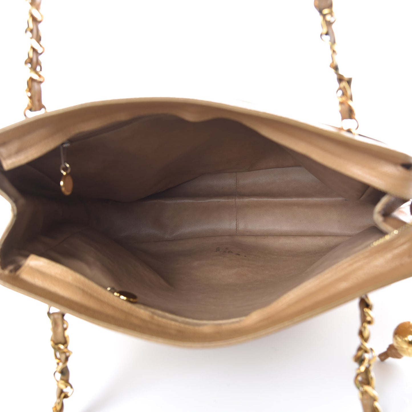Caviar CC Shoulder Bag Beige