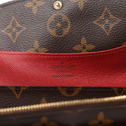 Louis Vuitton Monogram Emilie Wallet Red 6 of 6