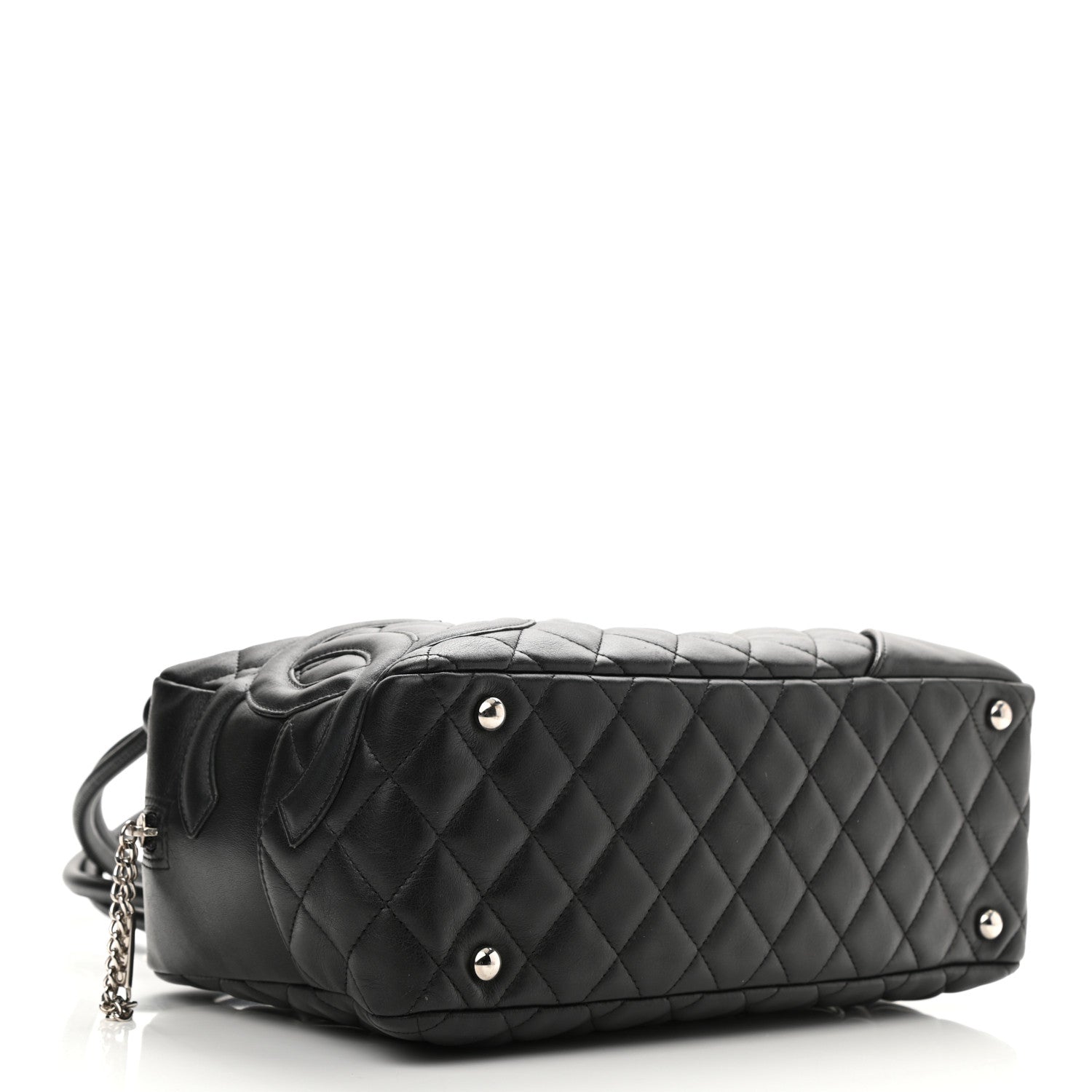 Chanel Calfskin Quilted Large Cambon Bowler Black 4 of 11