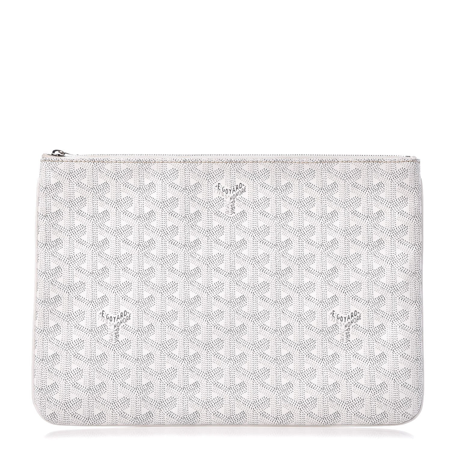 Goyard Goyardine Senat Pochette MM White 1 of 6