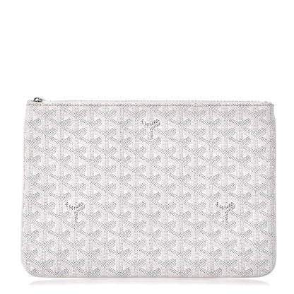 Goyard Goyardine Senat Pochette MM White 1 of 6