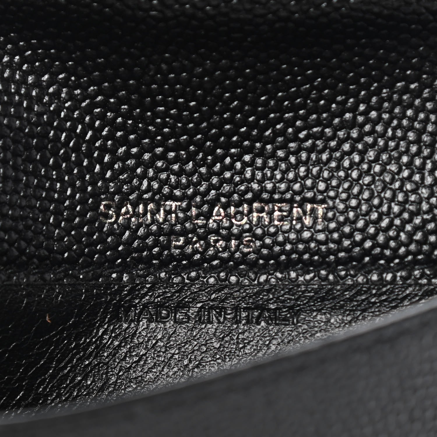 Saint Laurent Grain de Poudre Uptown Card Holder Black 6 of 10