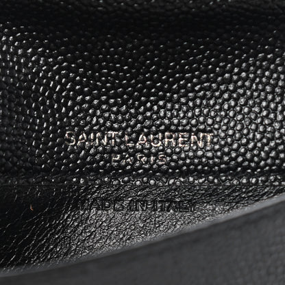 Saint Laurent Grain de Poudre Uptown Card Holder Black 6 of 10