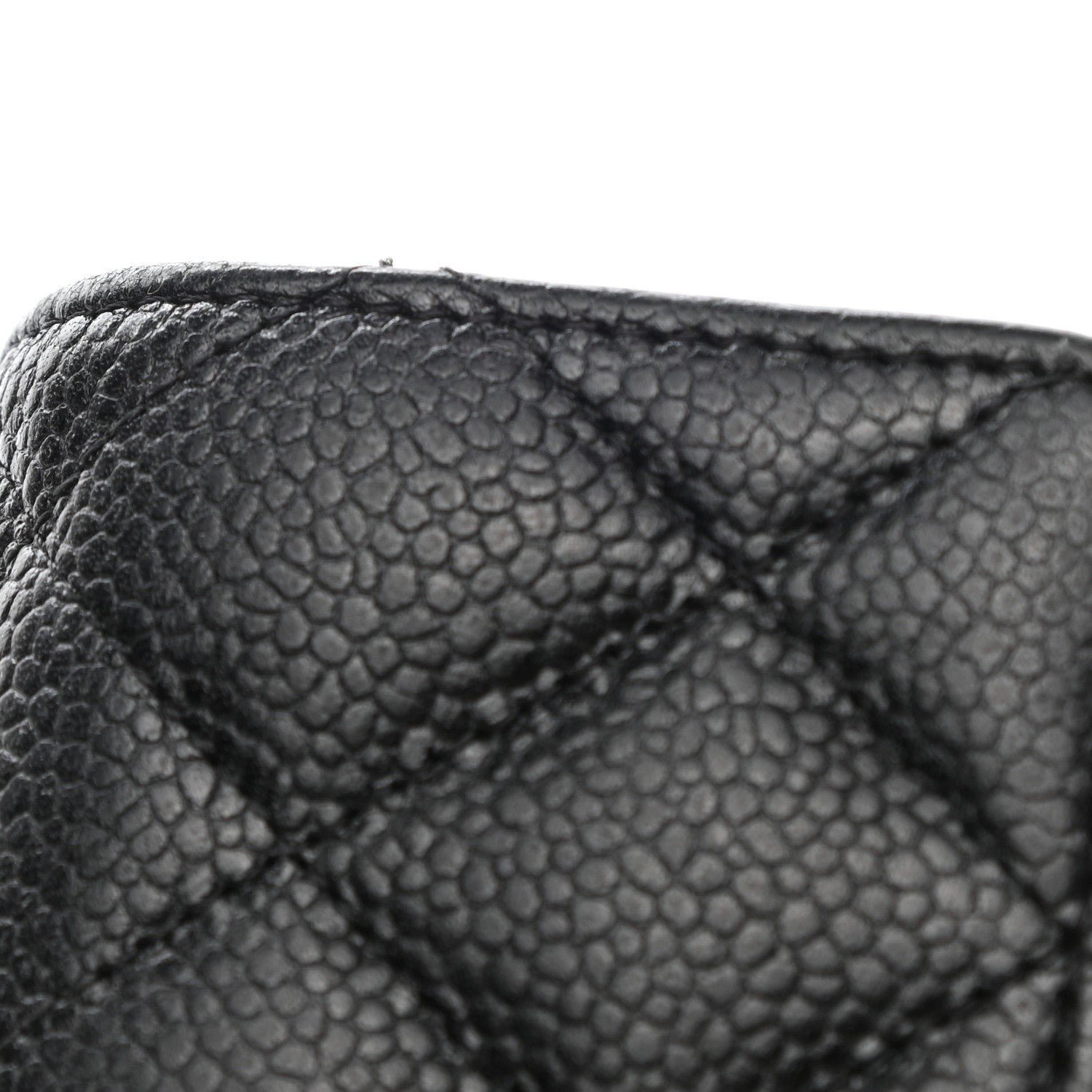 Chanel Caviar Quilted Large Gusset Flap Wallet Black 9 of 10