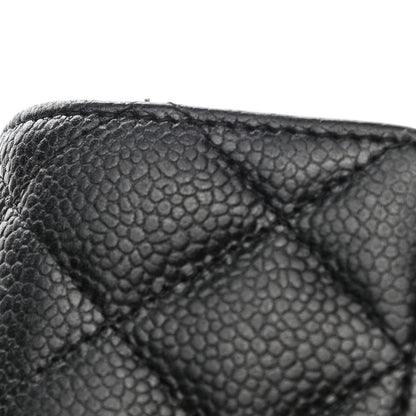 Chanel Caviar Quilted Large Gusset Flap Wallet Black 9 of 10