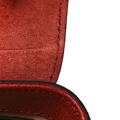 Chloe Calfskin Lizard Embossed Small Aby Lock Sepia Brown 11 of 14