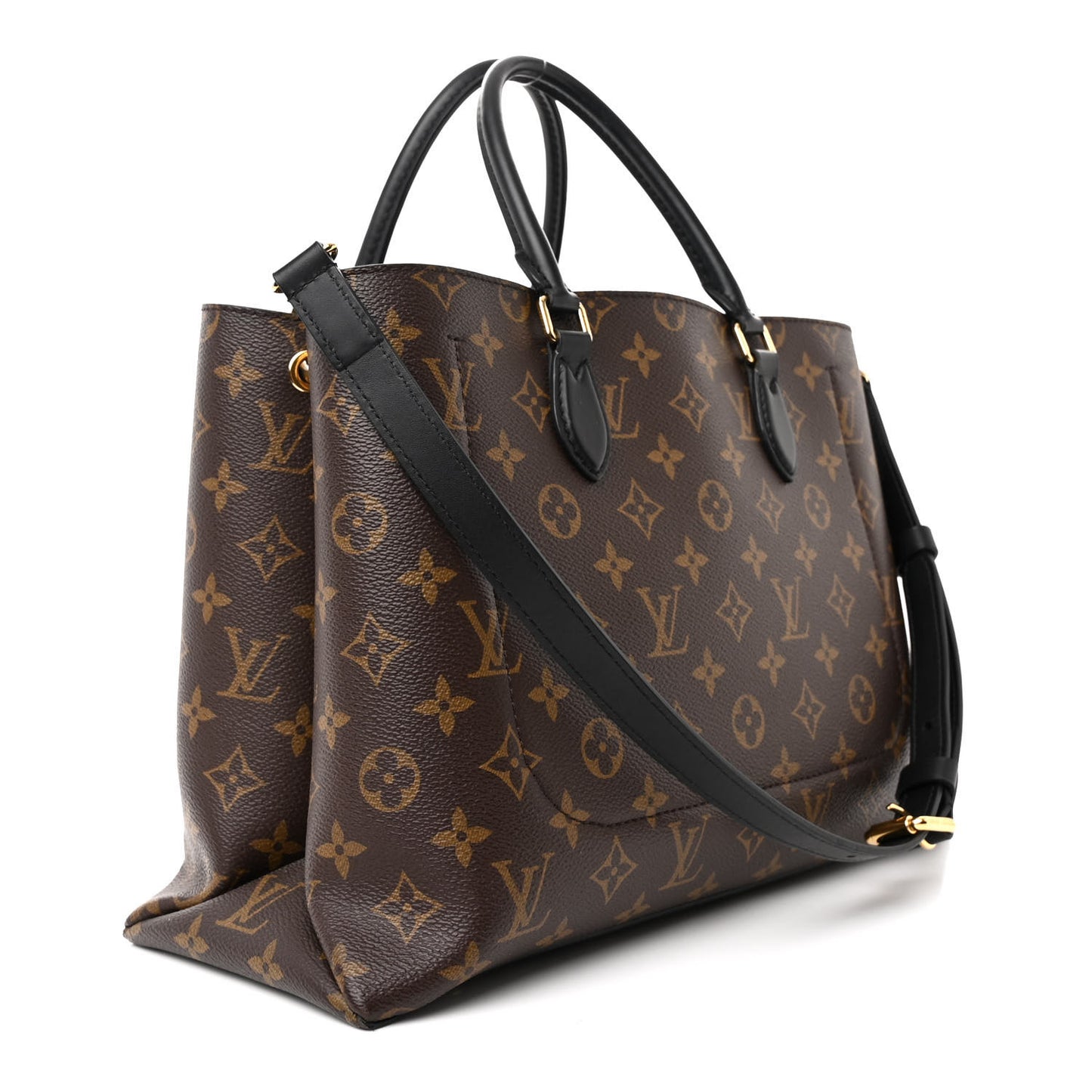 Monogram Flower Tote Black