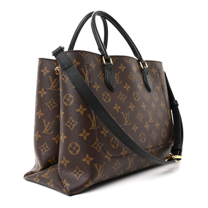 Louis Vuitton Monogram Flower Tote Black 3 of 11