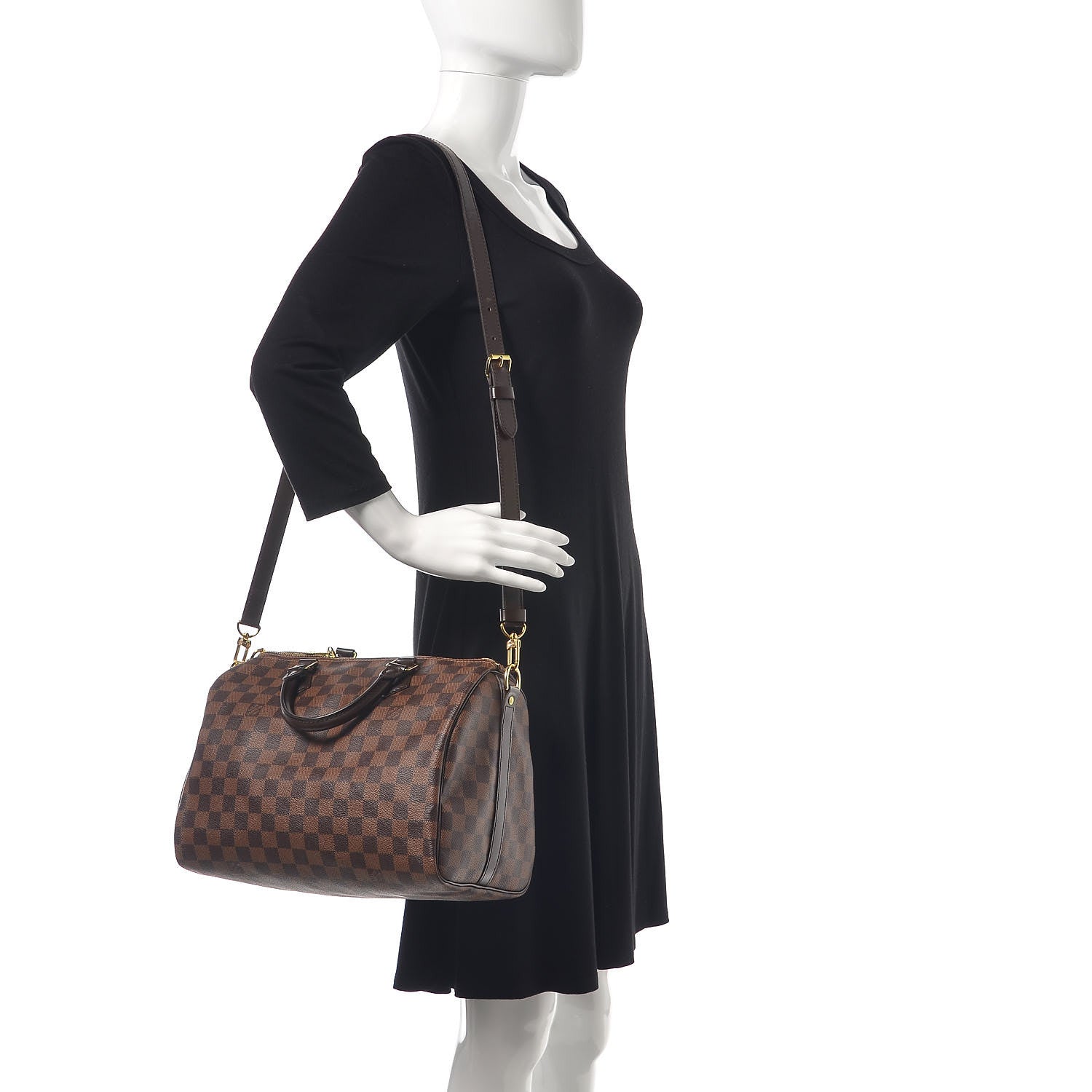 Louis Vuitton Damier Ebene Speedy Bandouliere 30 2 of 11