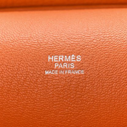 Hermes Taurillon Clemence Jypsiere 31 Orange 10 of 21