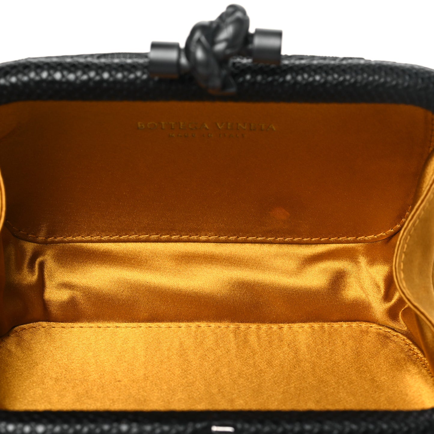 Metal Lace Karung Knot Clutch