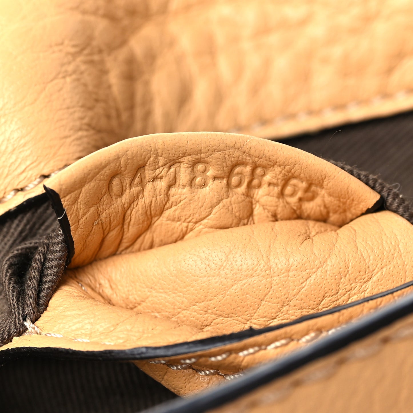 Calfskin Mini Marcie Round Crossbody Bag Bleached Brown