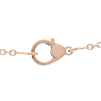Hermes 18K Rose Gold Diamond Finesse Pendant Necklace 4 of 6
