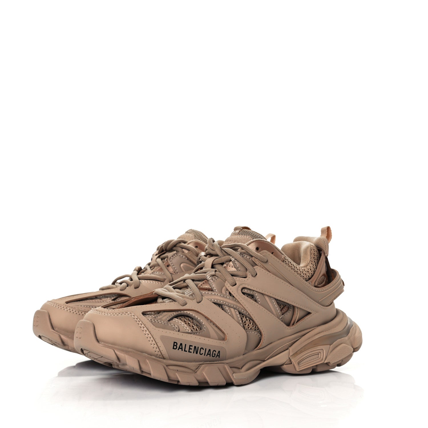 Balenciaga Mesh Rubber Uni-Matte Full Color Womens Track Sneakers 39 Full Beige 2 of 9