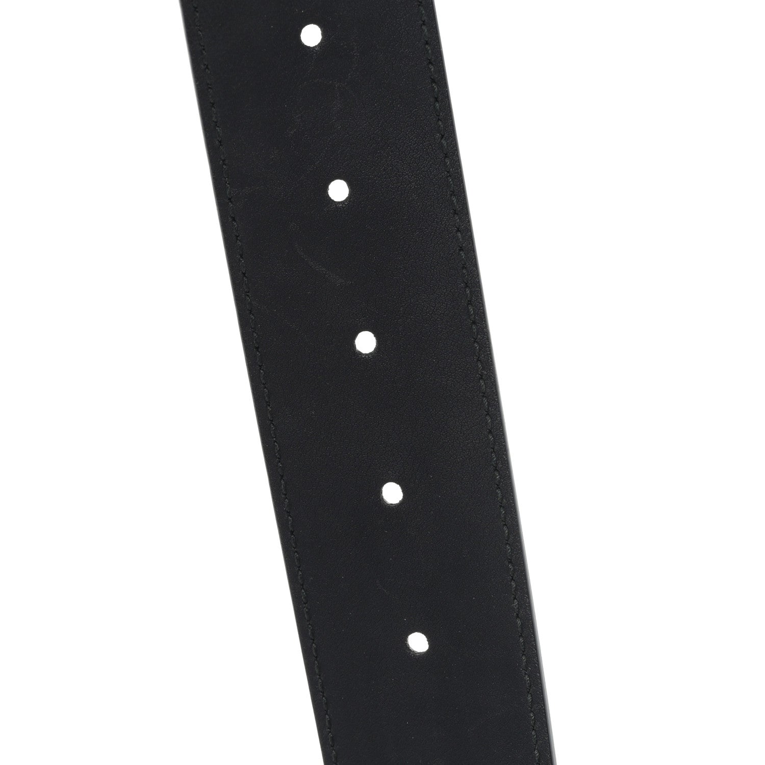 Gucci Moon Calfskin Pearl Double G 40mm Belt 80 32 Black Cream 4 of 4