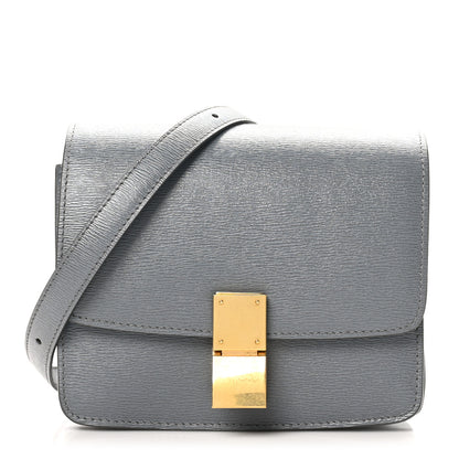 Celine Liege Calfskin Small Classic Box Flap Bag Medium Grey 1 of 9