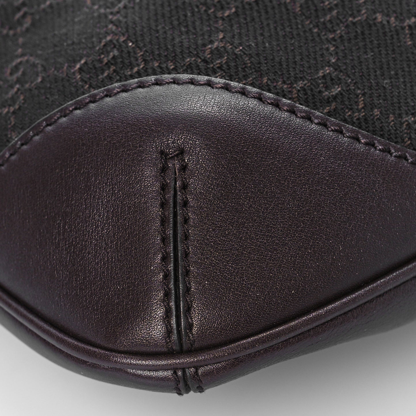 Monogram Signature Hobo Shoulder Bag Dark Brown